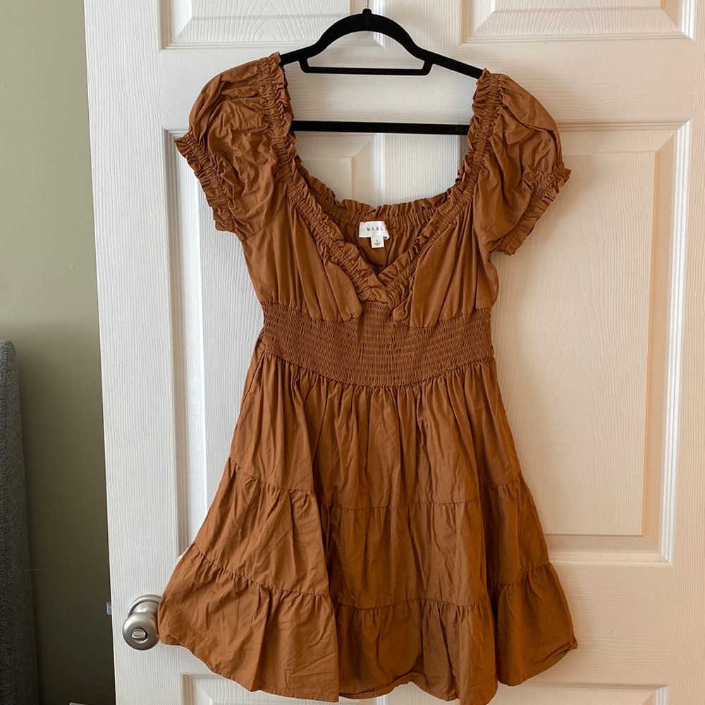 Burnt orange dress